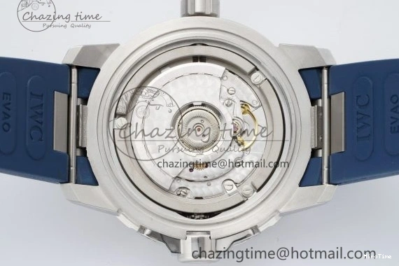 MIROTIME 0518 WellDesigned Aquatimer Automatic SS RSF 1:1 Best Edition Blue Dial on Blue Rubber Strap A 7057